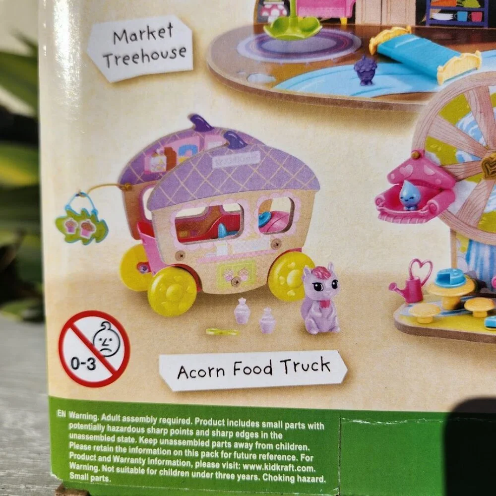 NEW KidKraft Squirrel Wooden Food Truck Doll Figure Bakery Montessori Play Set